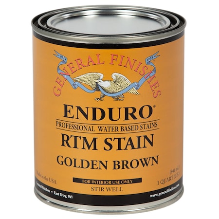 1 Qt Golden Brown Enduro RTM Water-Based Wood Stain